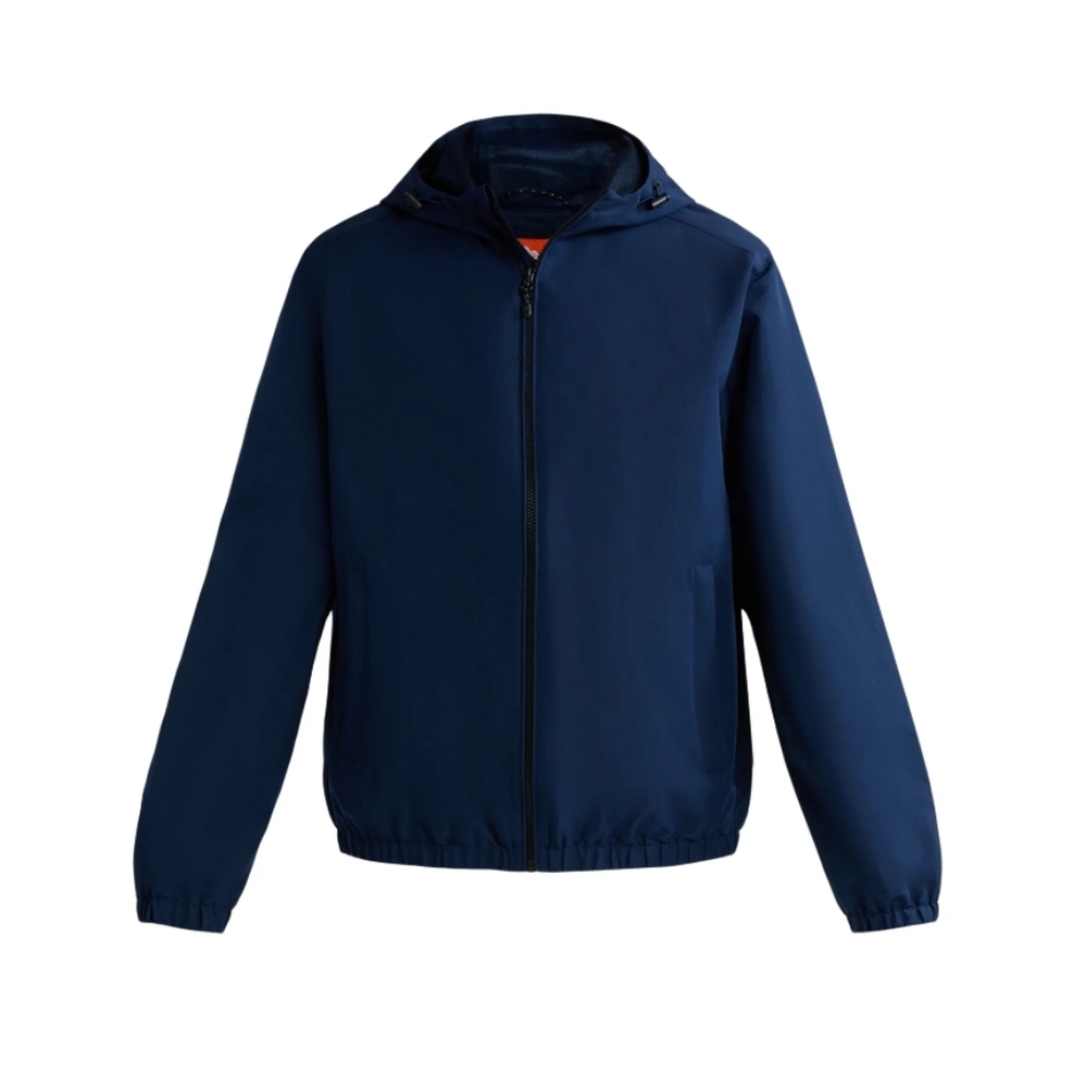 Ozark Trail. Men's Navy Hooded Windbreker Jacket. Size Medium. NWT.